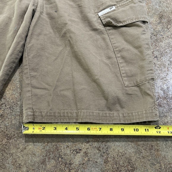 Vintage Y2k Vans Cargo Shorts Skull Brown Size 36 Skater Grunge - Picture 7 of 9